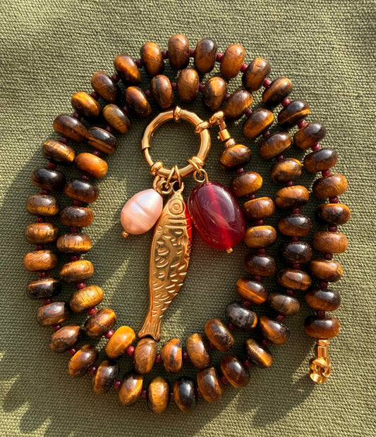 Stone necklace Anna - Pig&Beads