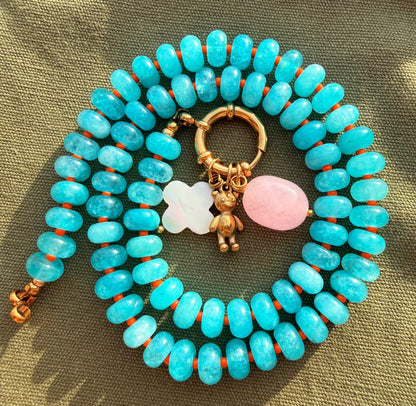 Stone necklace Catherine - Pig&Beads
