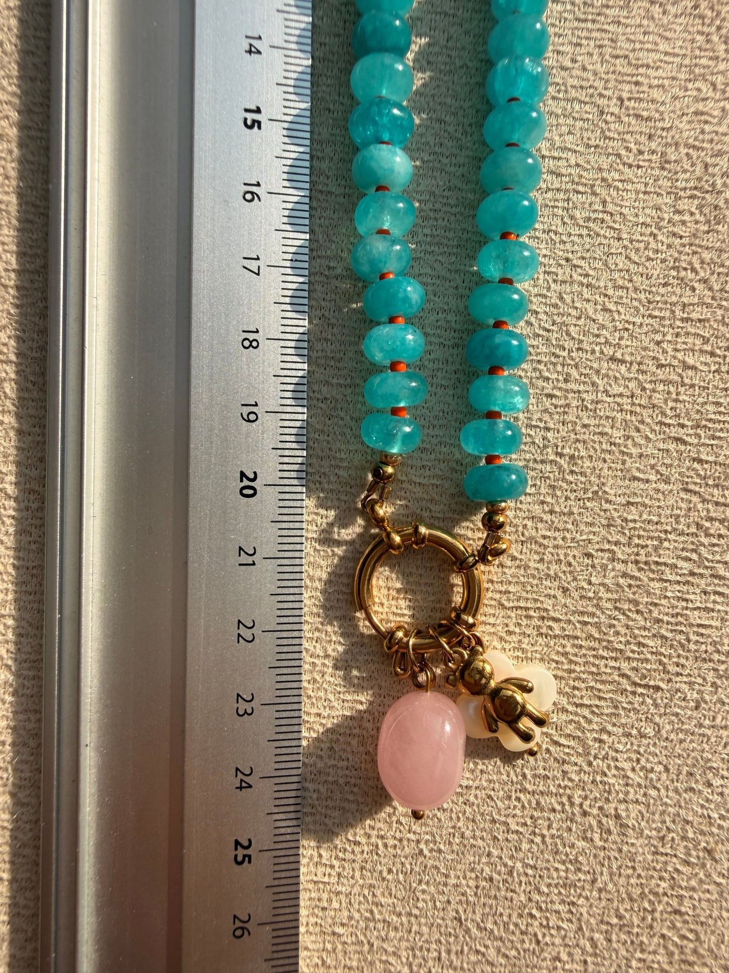Stone necklace Catherine - Pig&Beads