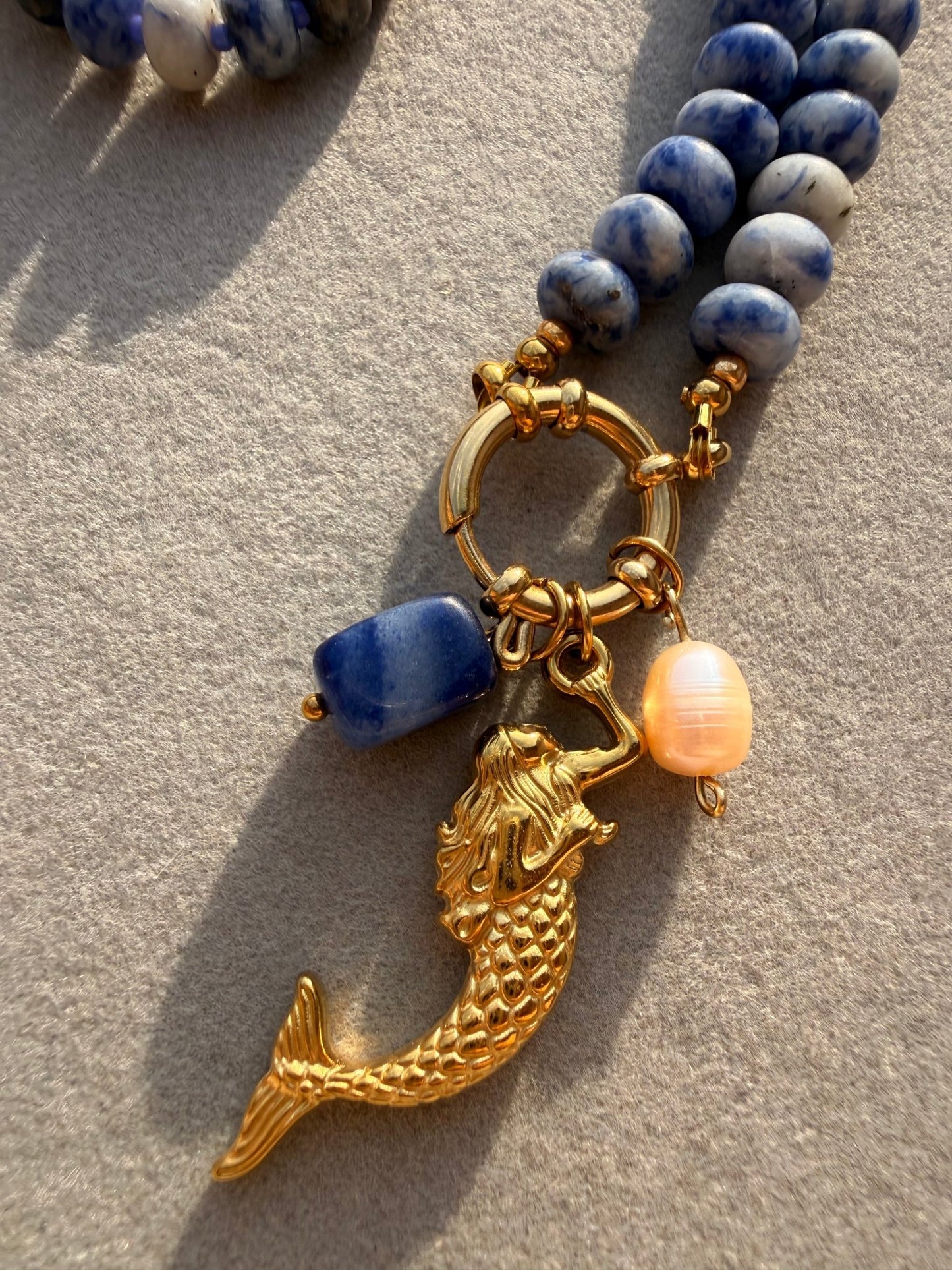 Stone necklace Charlotte - Pig&Beads