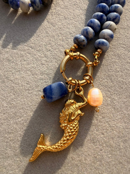 Stone necklace Charlotte - Pig&Beads