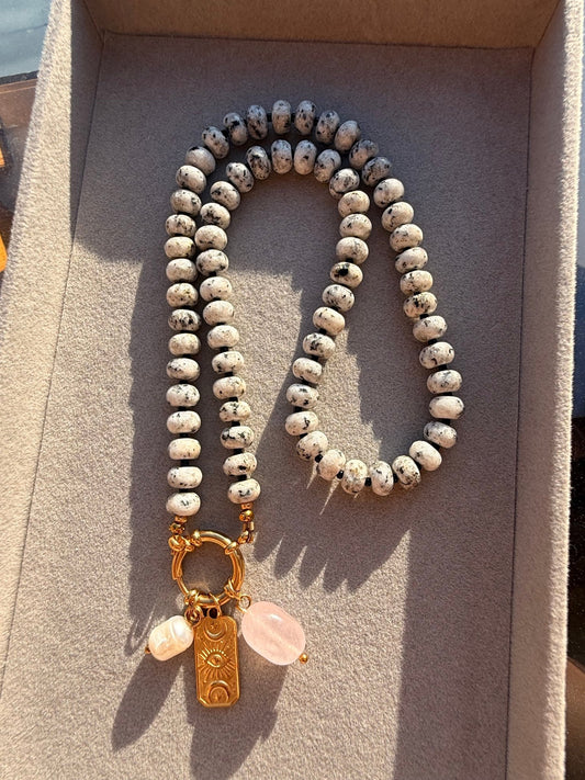 Stone necklace Claire - Pig&Beads