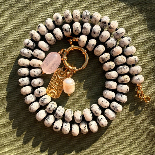 Stone necklace Claire - Pig&Beads
