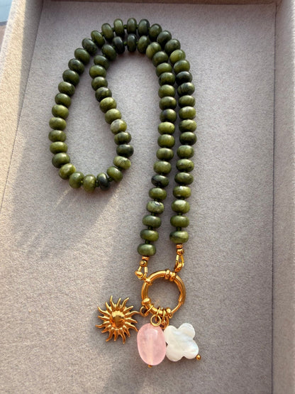 Stone necklace Clara - Pig&Beads