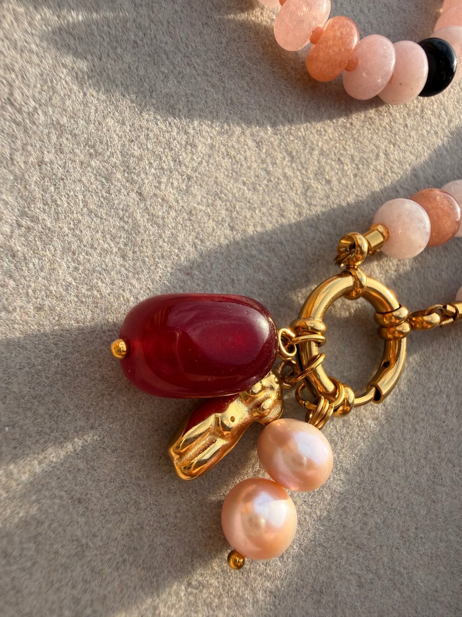 Stone necklace Elena - Pig&Beads