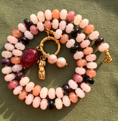 Stone necklace Elena - Pig&Beads