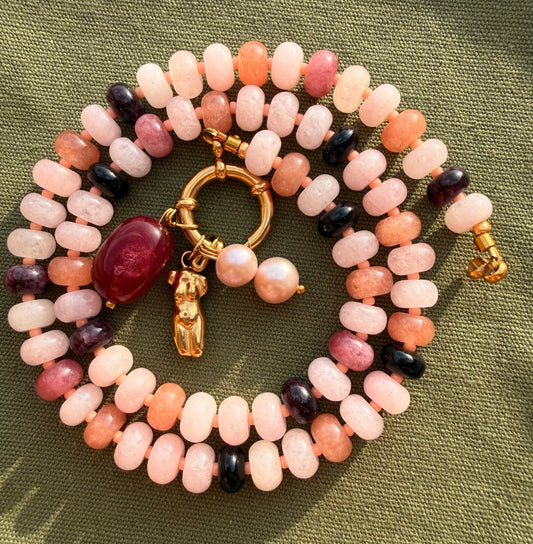 Stone necklace Elena - Pig&Beads