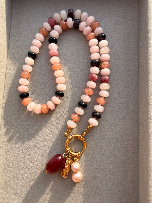 Stone necklace Elena - Pig&Beads