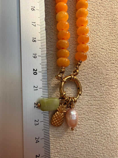 Stone necklace Eva - Pig&Beads
