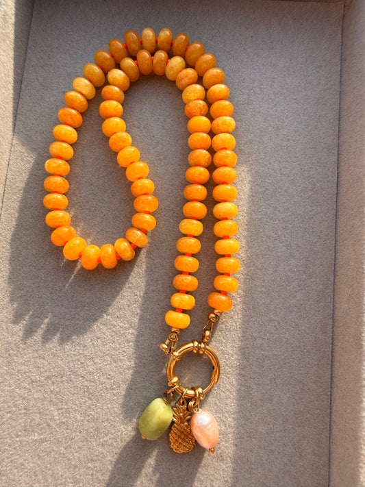 Stone necklace Eva - Pig&Beads