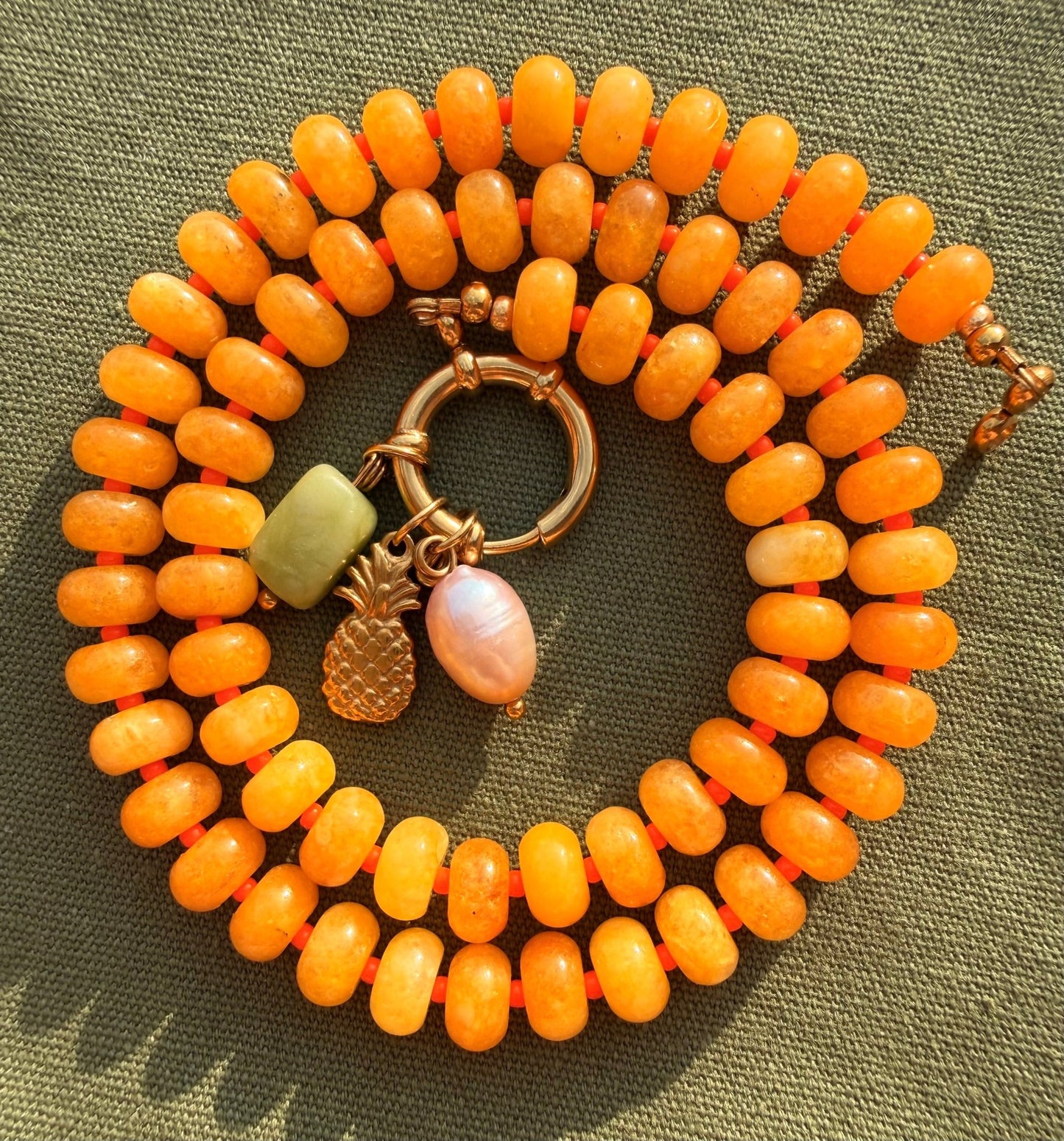 Stone necklace Eva - Pig&Beads