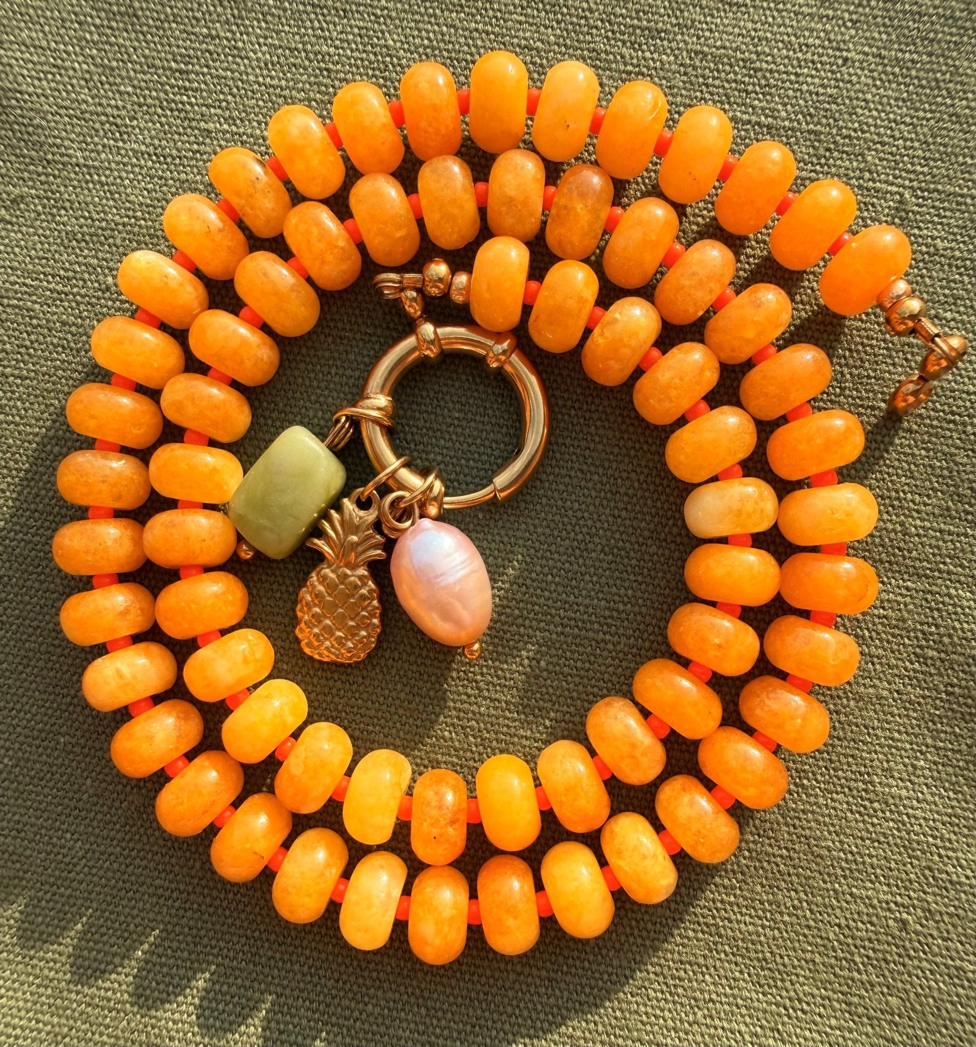 Stone necklace Eva - Pig&Beads