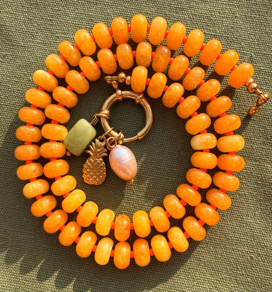 Stone necklace Eva - Pig&Beads