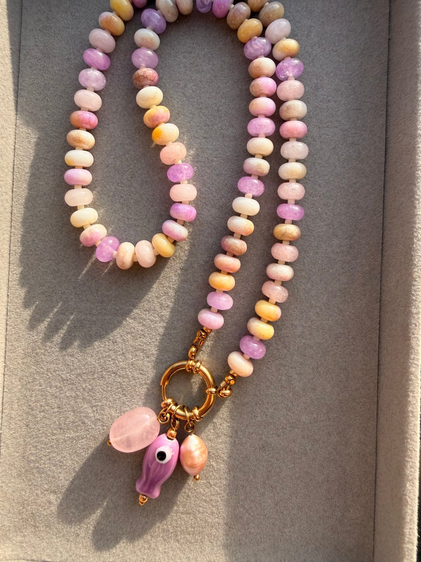 Stone necklace Ingrid - Pig&Beads