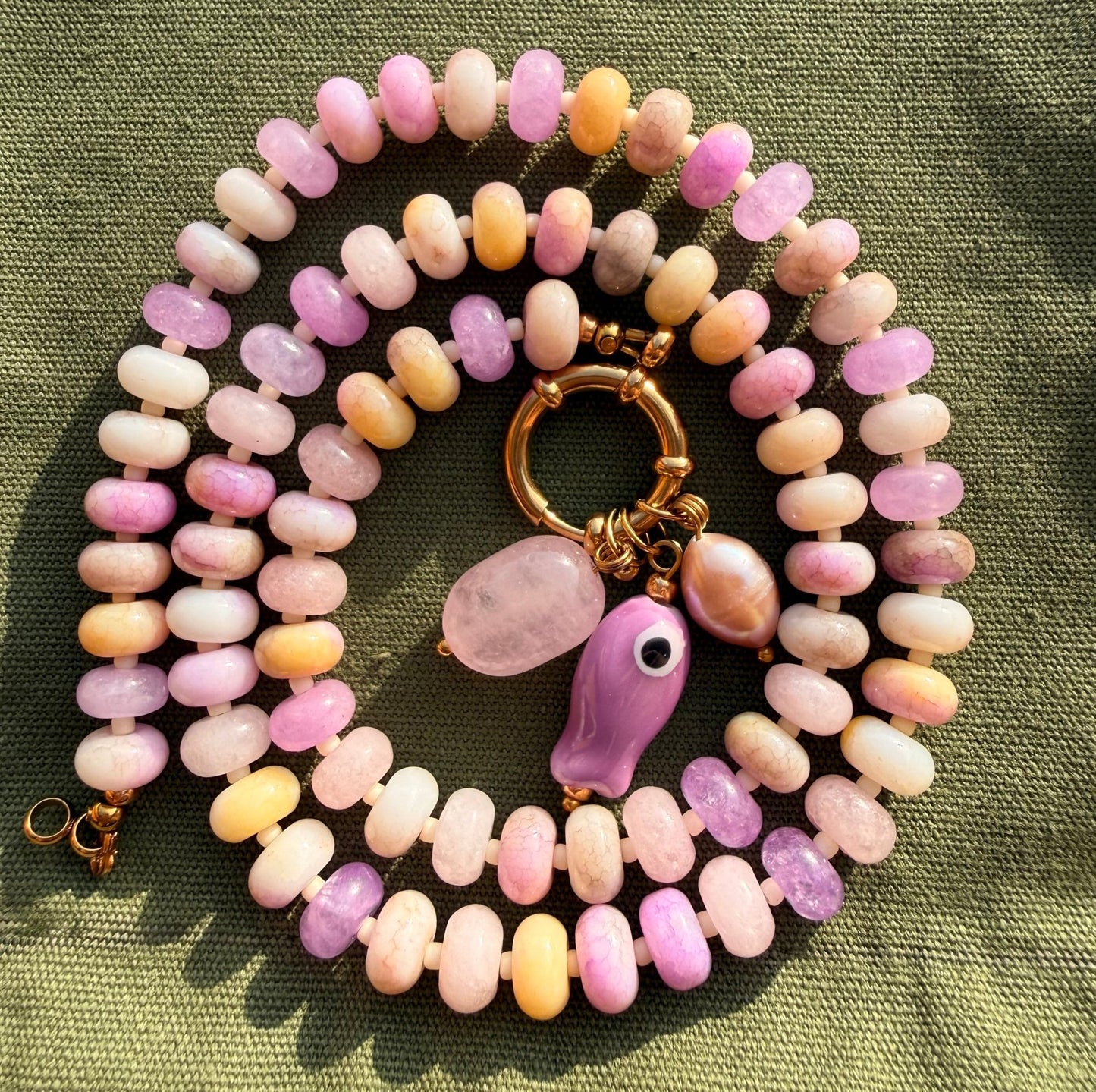 Stone necklace Ingrid - Pig&Beads