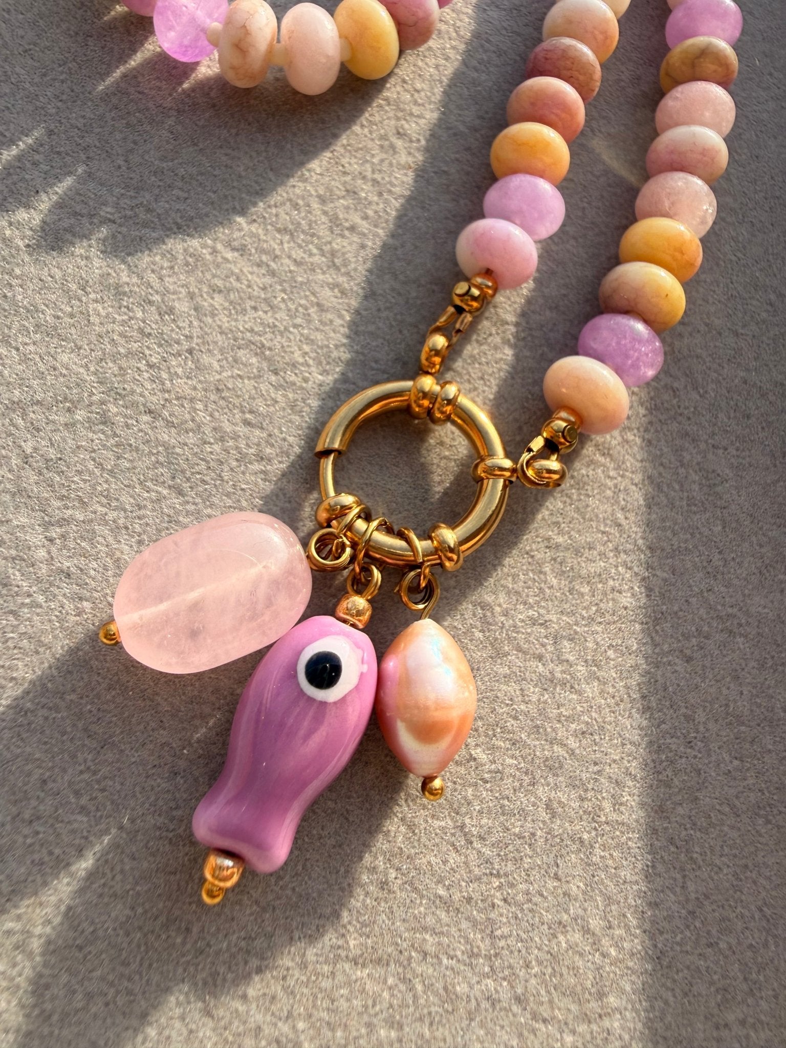 Stone necklace Ingrid - Pig&Beads