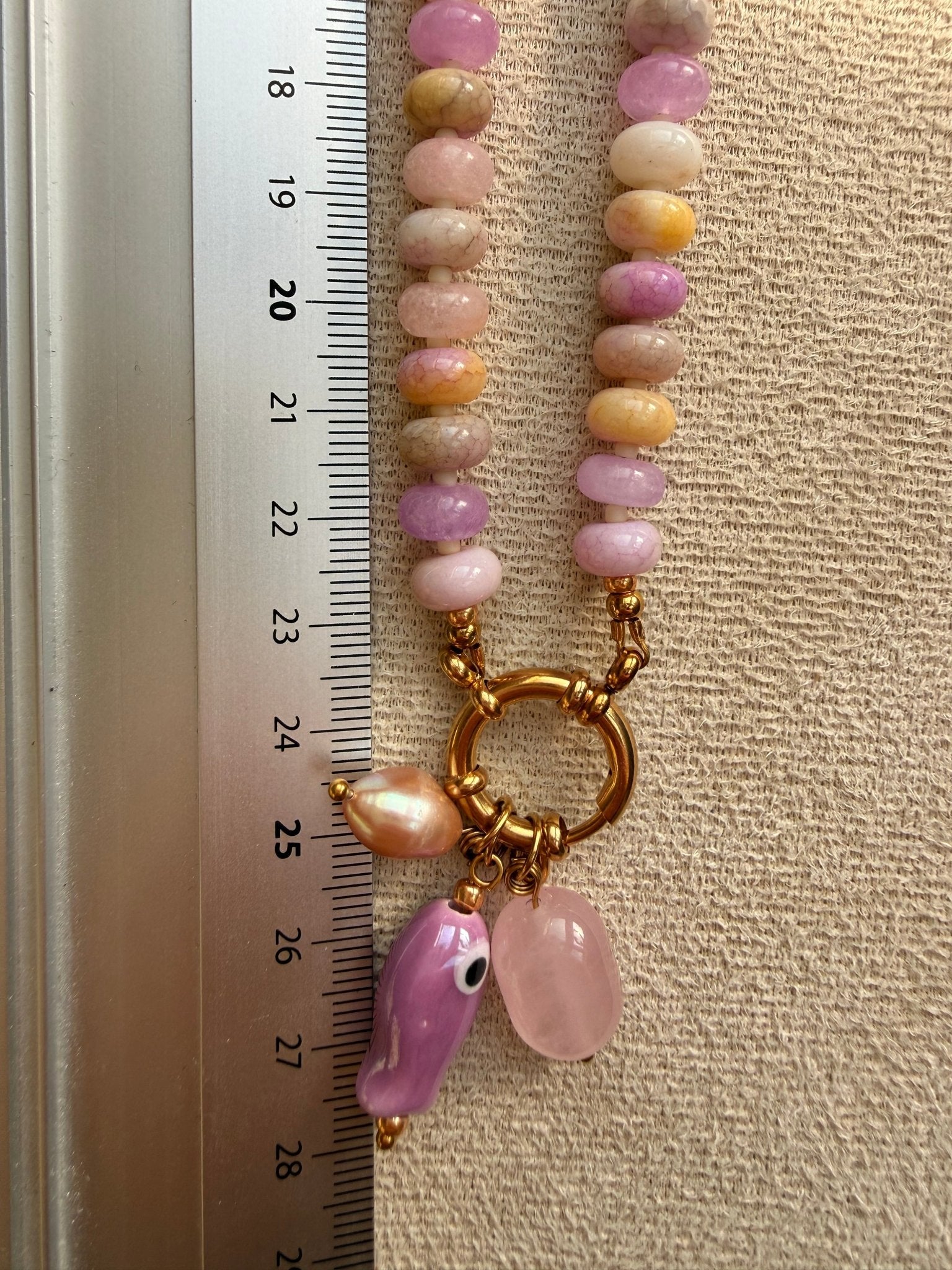 Stone necklace Ingrid - Pig&Beads