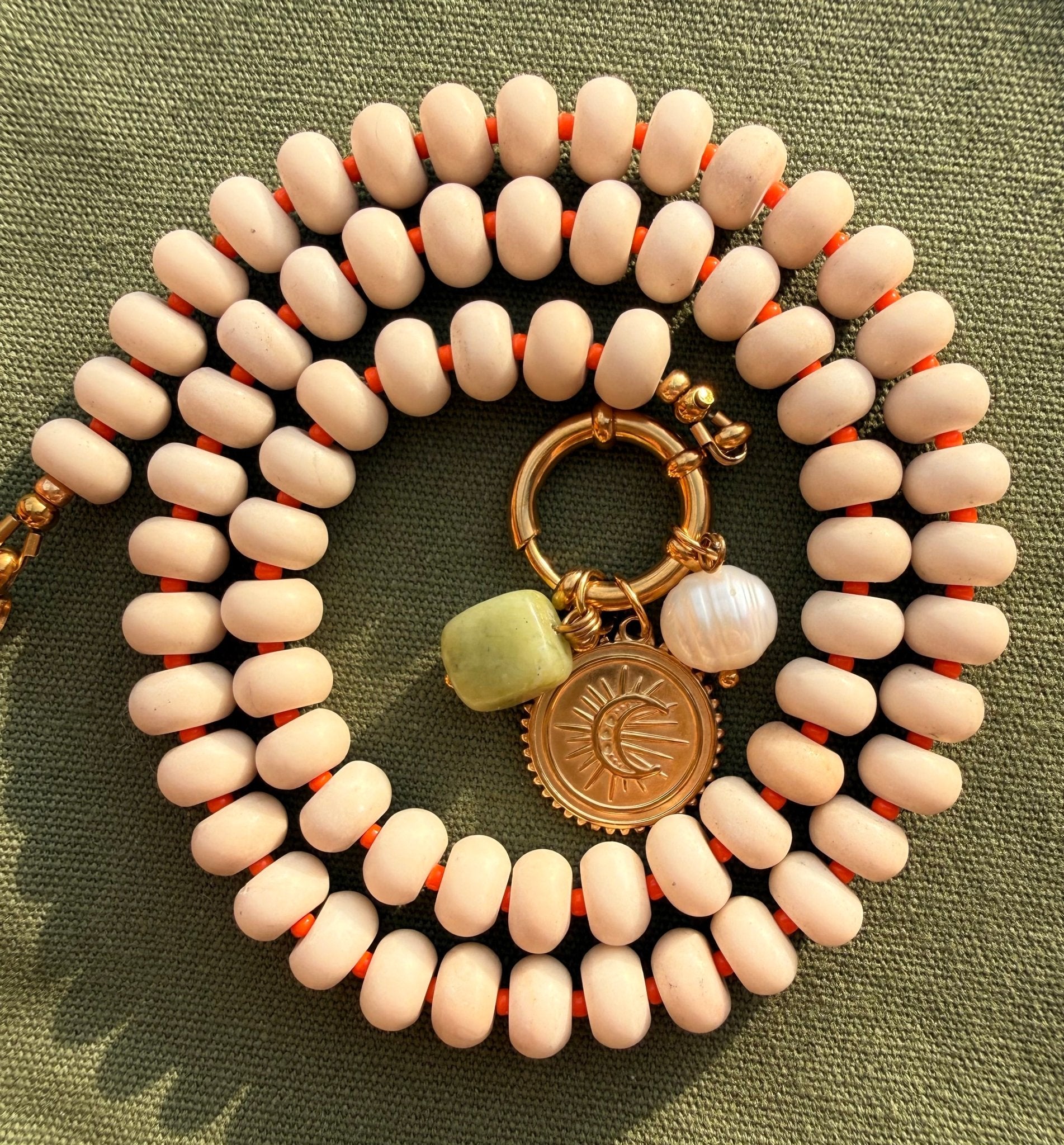 Stone necklace Isabella - Pig&Beads