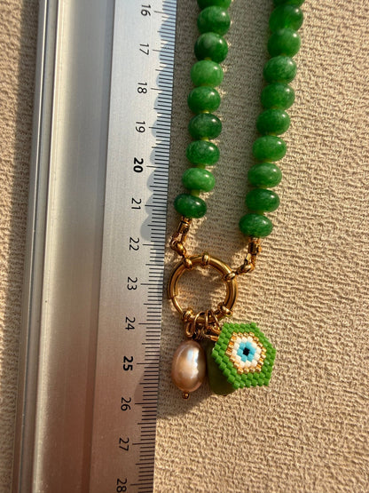 Stone necklace Louise - Pig&Beads