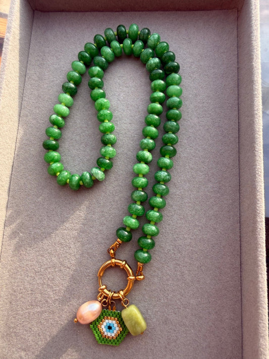 Stone necklace Louise - Pig&Beads