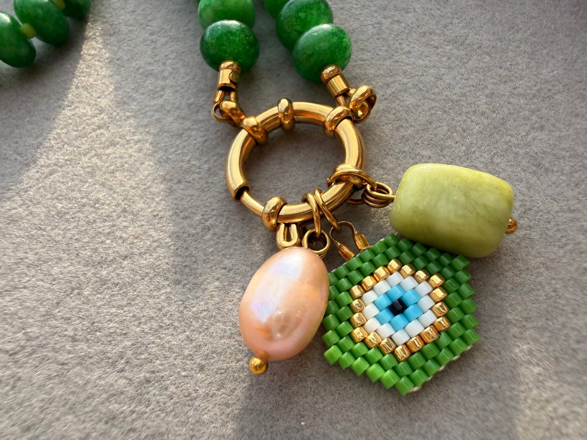 Stone necklace Louise - Pig&Beads