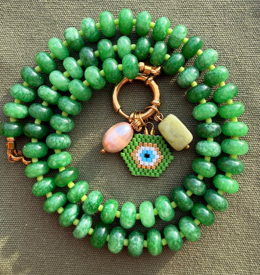 Stone necklace Louise - Pig&Beads