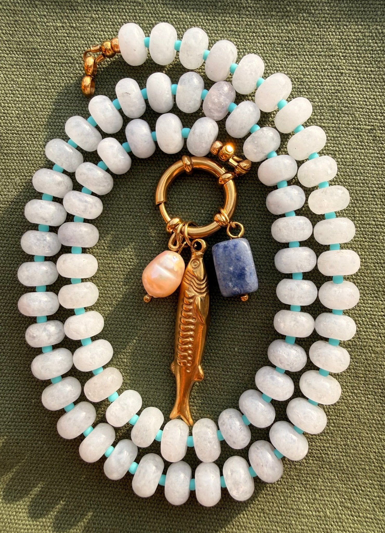 Stone necklace Maria - Pig&Beads