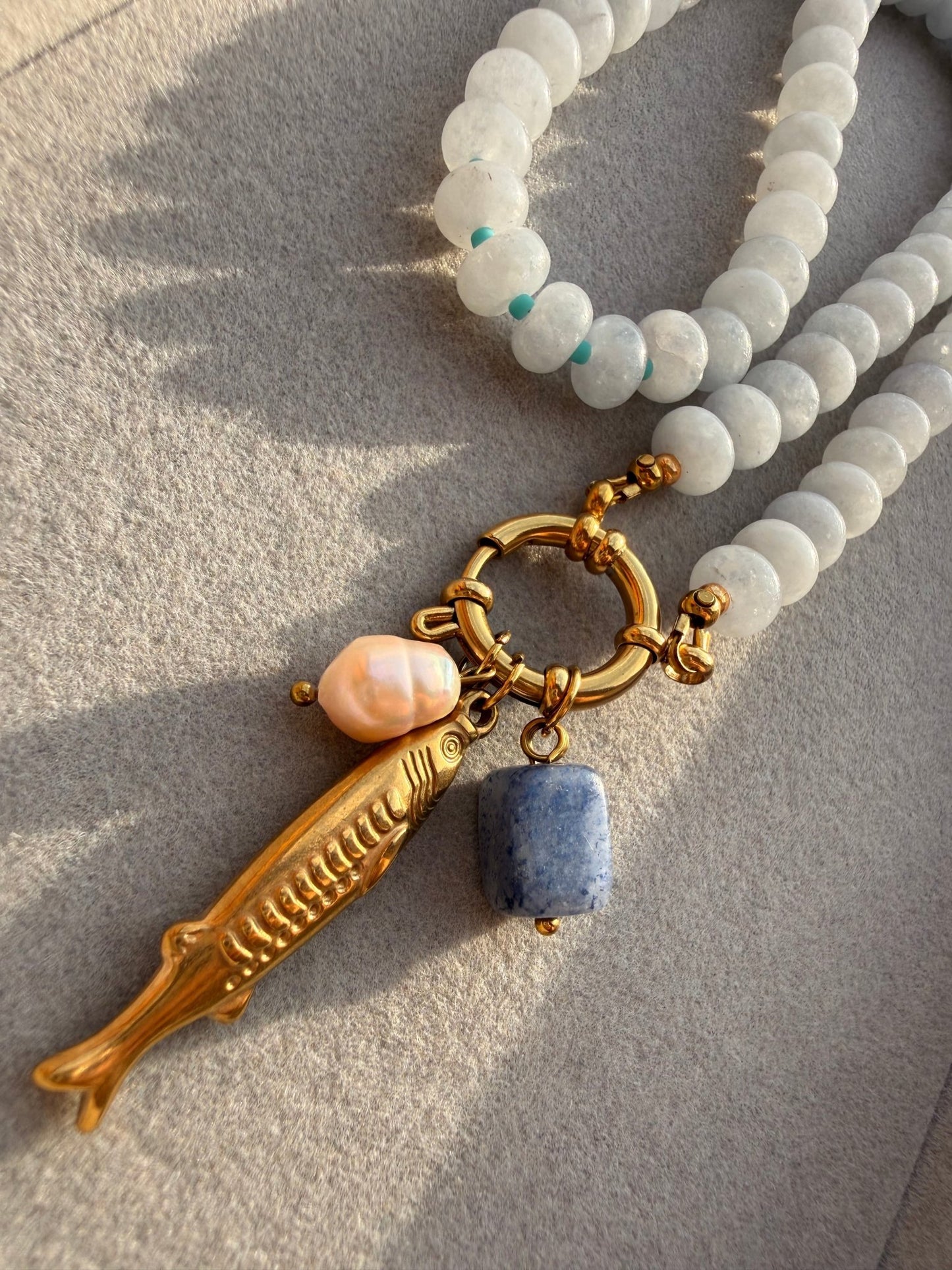 Stone necklace Maria - Pig&Beads