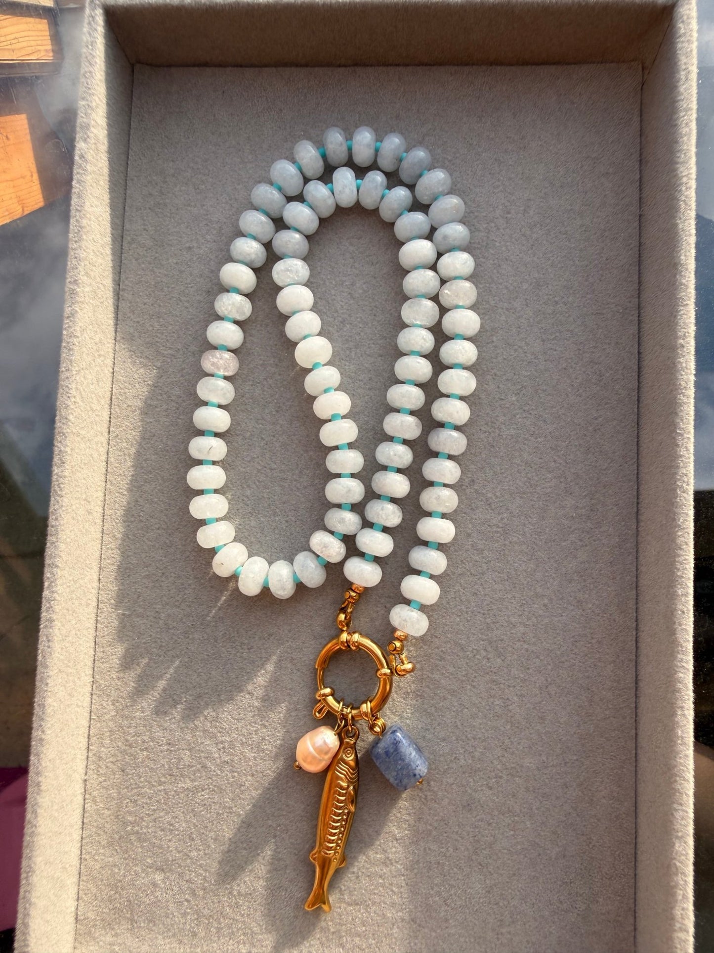 Stone necklace Maria - Pig&Beads