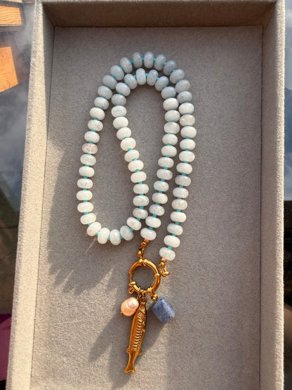 Stone necklace Maria - Pig&Beads