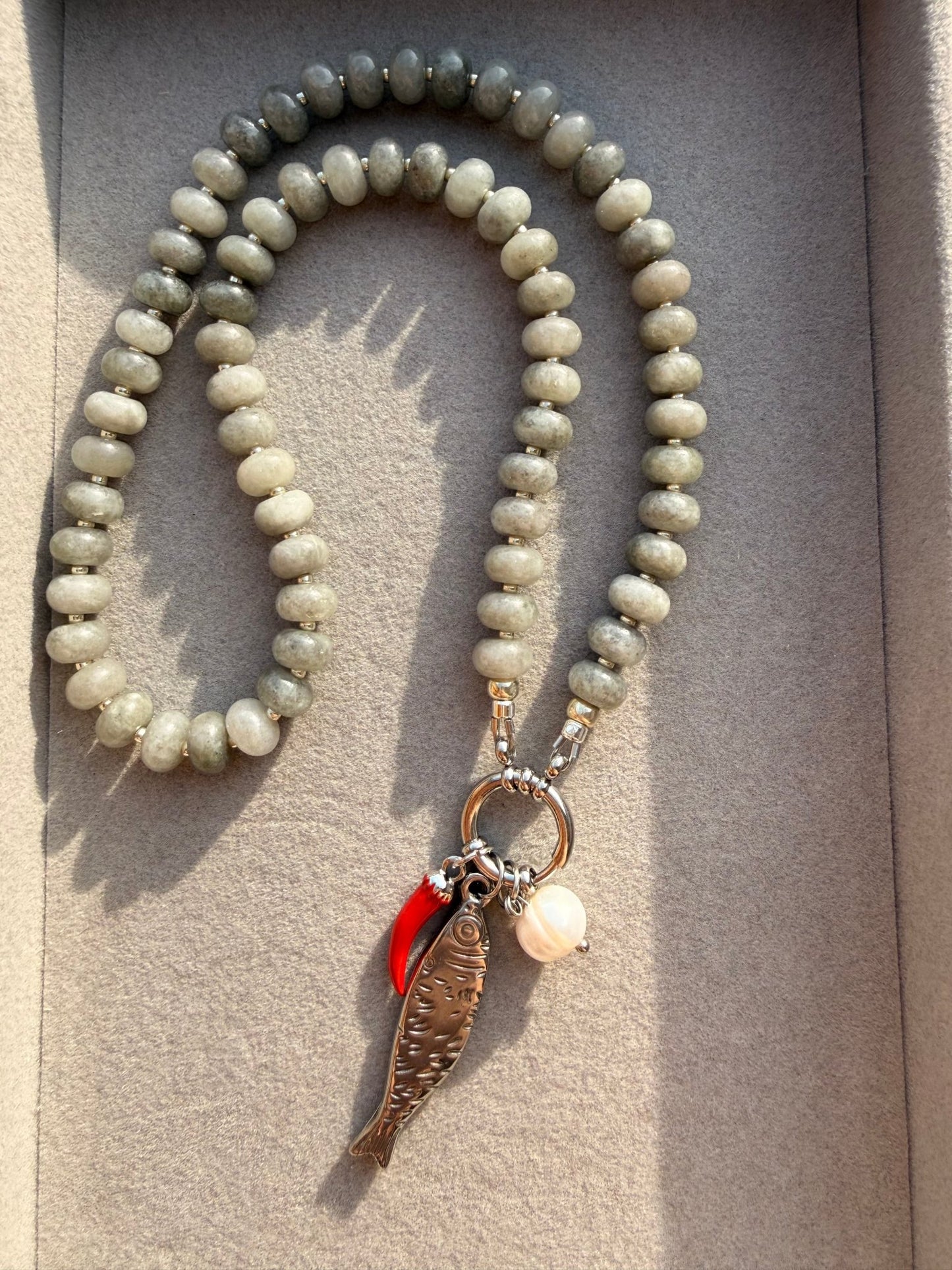 Stone necklace Matilda - Pig&Beads