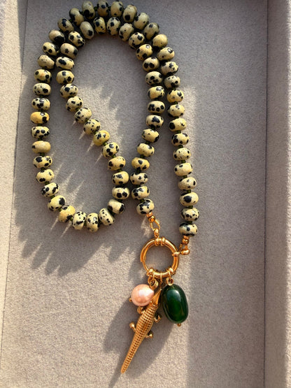 Stone necklace Olivia - Pig&Beads