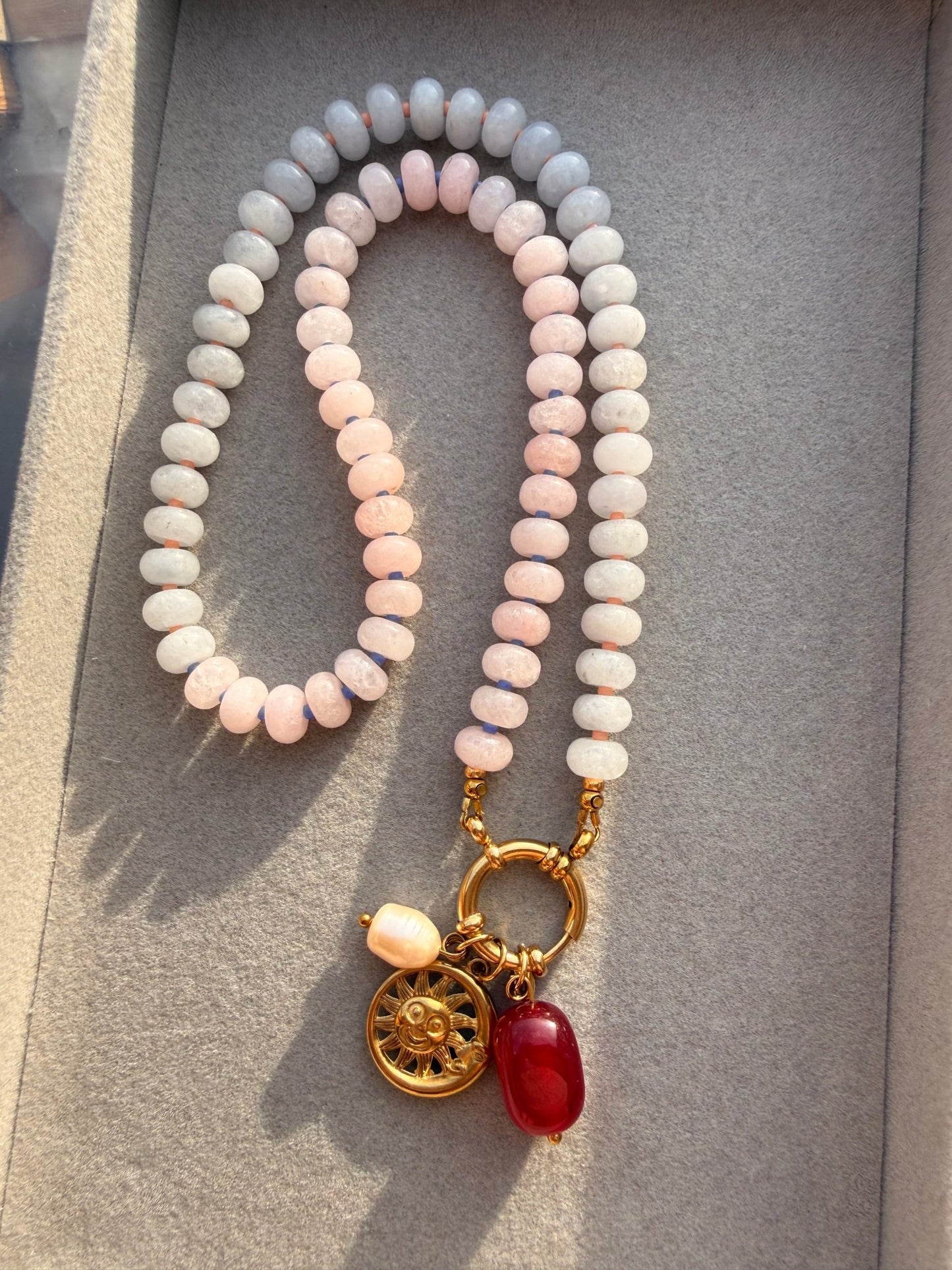 Stone necklace Sophia - Pig&Beads