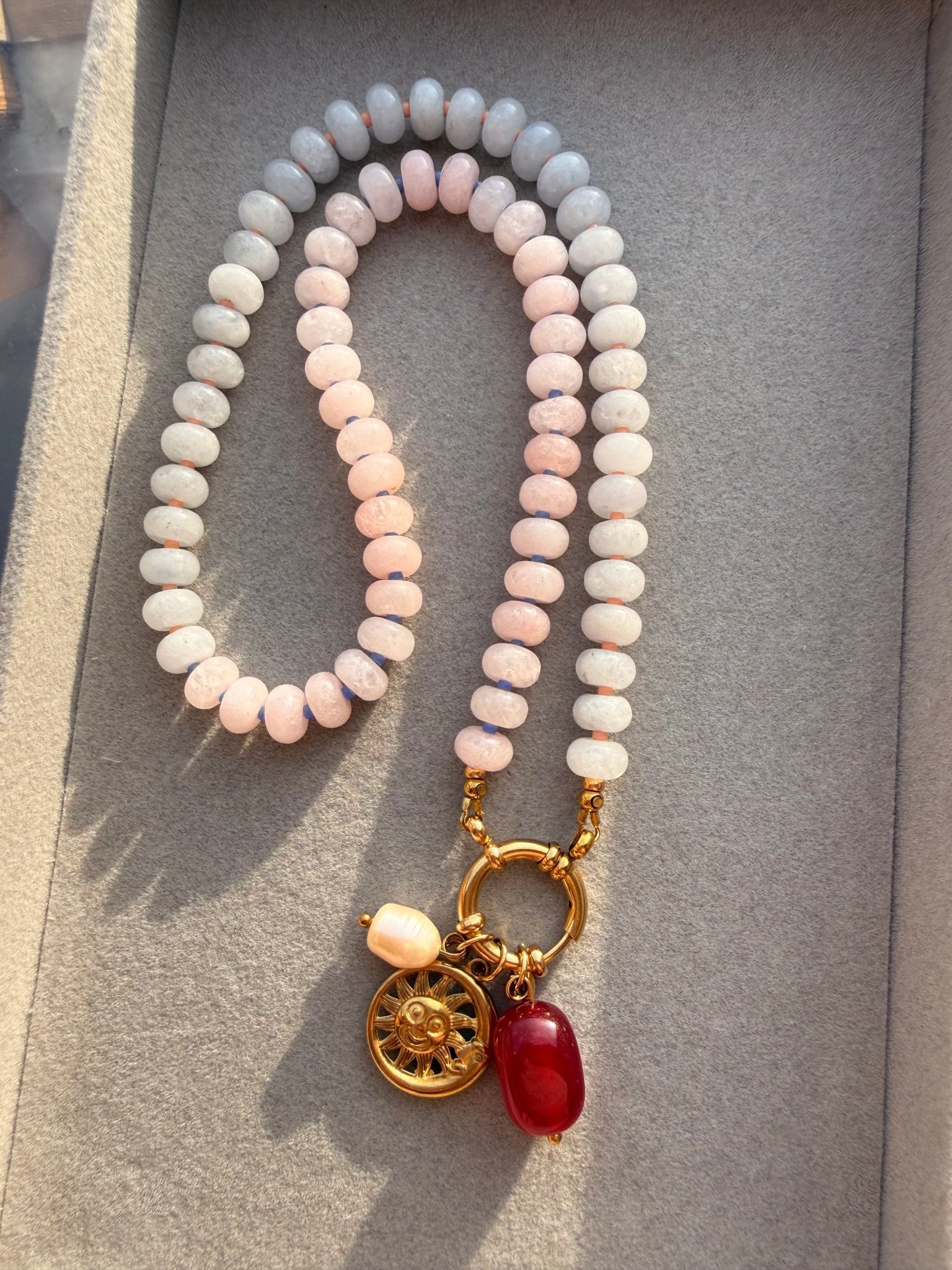Stone necklace Sophia - Pig&Beads